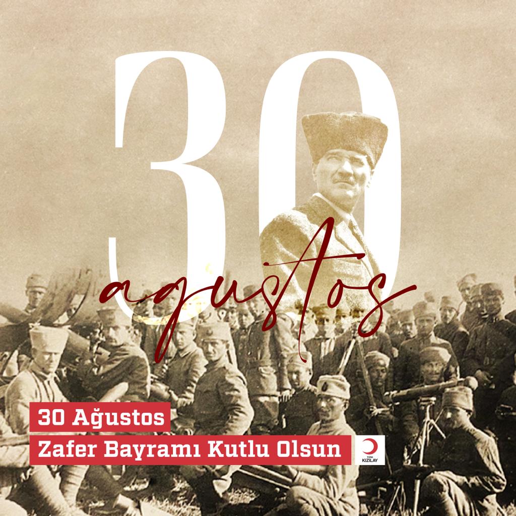 Zaferin 101. yıl dönümünde 30 Ağustos Zafer Bayramımızı kutluyor,  başta Gazi Mustafa Kemal Atatürk ve silah arkadaşları olmak üzere tüm şehitlerimizi rahmet ve minnetle anıyoruz. 🇹🇷 #30AğustosZaferBayrami