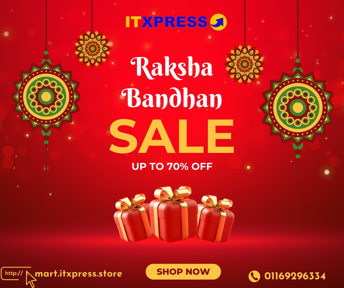 itxpress_'s tweet photo. Don't miss out on the biggest Raksha Bandhan sale of the year! Up to 70% OFF on everything at ITXPRESS. Shop now! 🎉

Link https://t.co/aYjzRt4KdE

#rakshabandhan
#specialoffer
#70%OFF
#itxpress
#bongaigaon
#assam https://t.co/IFMcV3FawT