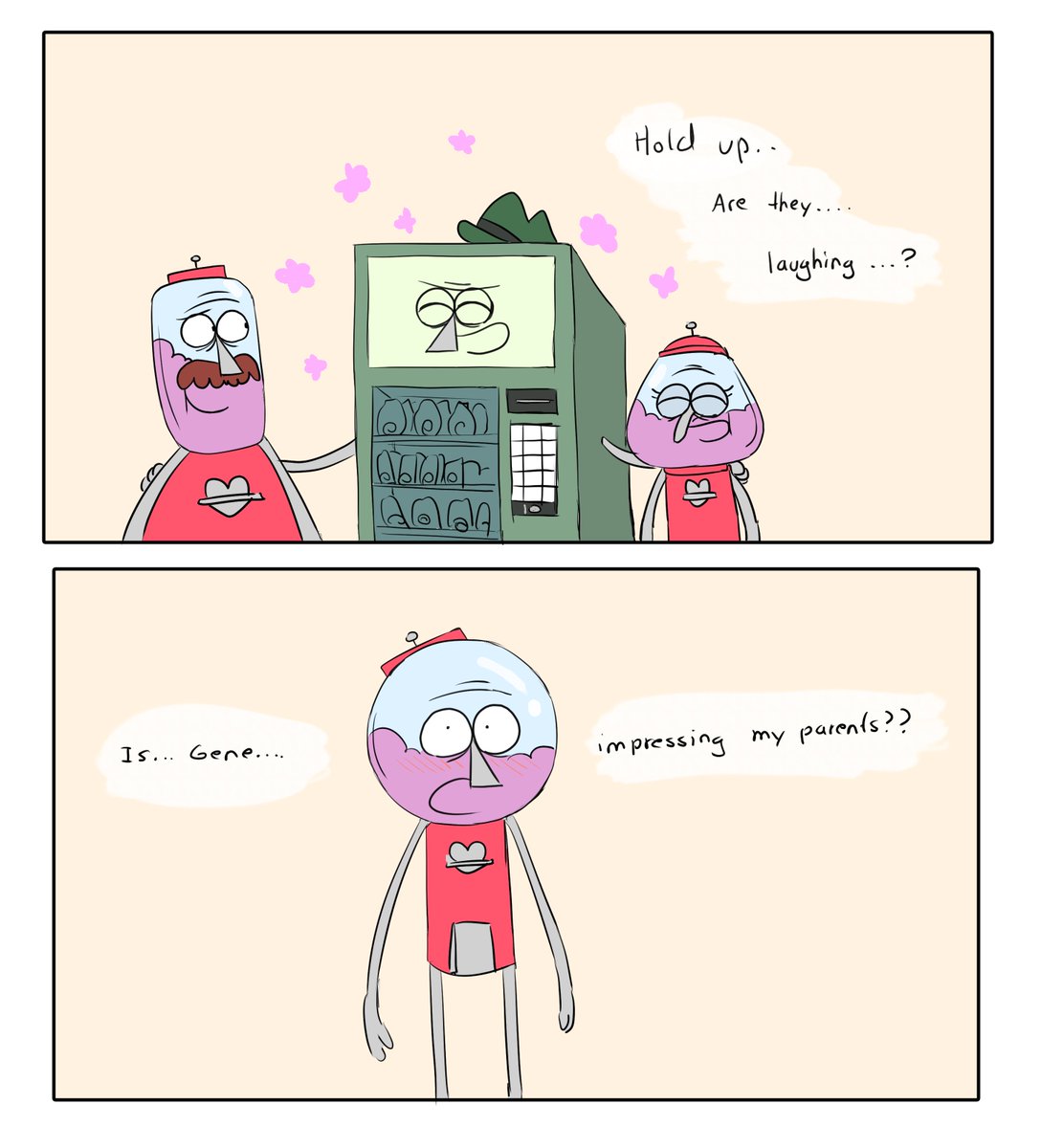 luminesparkz's tweet photo. Gene knows dad jokes ๐ #regularshow #geneson #gene #benson #bensondunwoody #generegularshow #bensonregularshow #regularshowgene #regularshowbenson https://t.co/nUIj2j8Jo2
