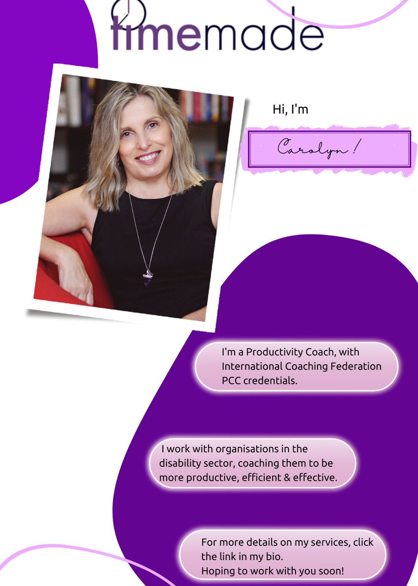 TimeMade's tweet image. Productivity coaching will help you find clarity, design a plan and achieve your goals.  

It's actually pretty cool to see how much more you can achieve with coaching.  Of course, you need to want to take action &amp;amp; be willing to do the work - I can't do it for you!!

If this soun