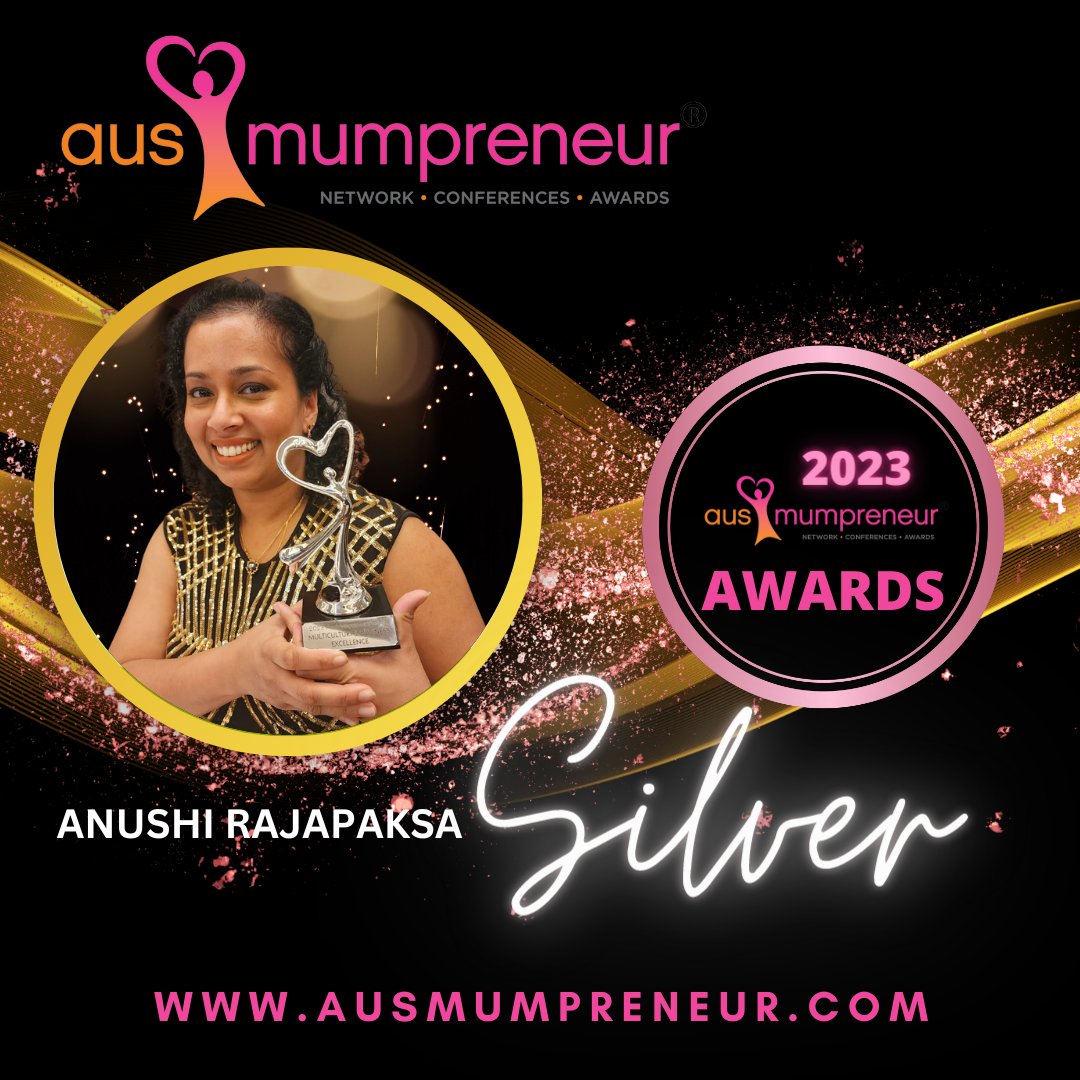 So thrilled to share <a href="/DrRajapaksa/">Dr Anushi Rajapaksa</a> has been awarded the Multicultural Business Excellence at the 2023 <a href="/ausmumpreneur/">AusMumpreneur</a>  Awards Night in Sydney. 🎉
Congrats to all the incredible mumpreneurs in the room; the outstanding effort you make every day is the loudest success 🔥🚀