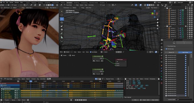 🎞Koharu (Rendering)  I hope it will finish soon. This animation has too much that needs to be rendered<a href="/tag/nsfw"class="tags"><span>#nsfw</span></a><a href="/tag/rule34"class="tags"><span>#rule34</span></a><a href="/tag/doaxvv"class="tags"><span>#doaxvv</span></a><a href="/tag/koharudoaxvv"class="tags"><span>#koharudoaxvv</span></a>