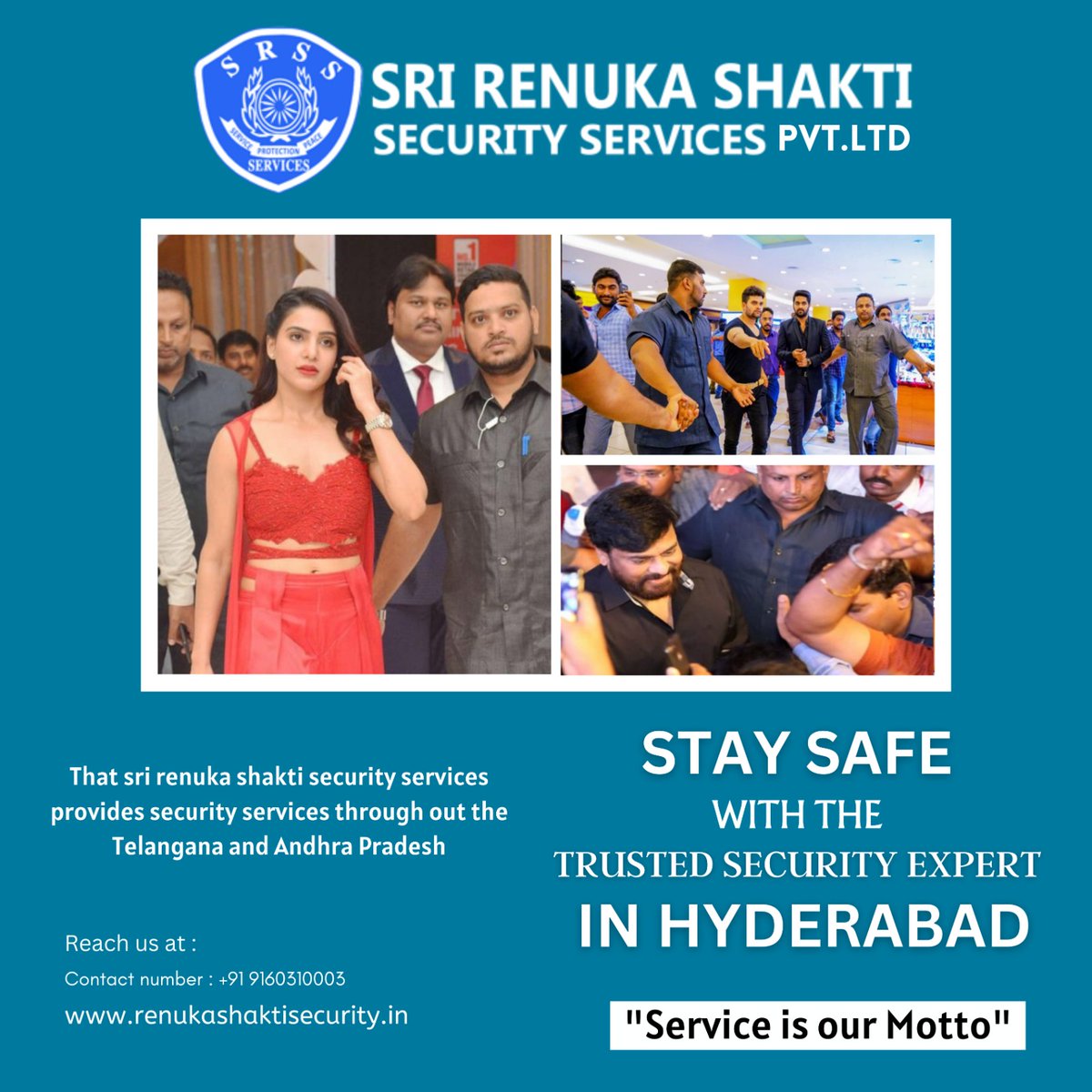 Experience heightened levels of protection with our customized security solutions that cater to your individual needs.
#SriRenukaShaktiSecurity #YourSafetyMatters #ExpertSecuritySolutions #TopNotchProtection #ReliabilityAndProfessionalism #SafetyInnovation #TailoredSecurity