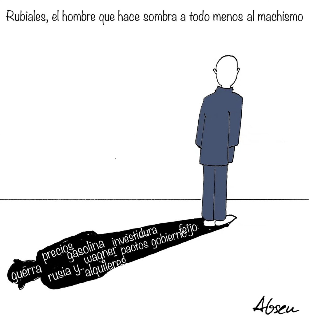 OscarMN15's tweet photo. Le hace sombra a todos "merders" del mundo y da luz al machismo rancio.
#rubiales #machismo #futbol #BesoConSentido #machismorancio #RubialesOut https://t.co/V0vSaAJwbV