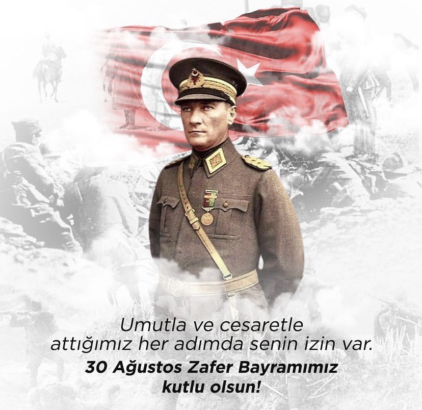 Decoversecom's tweet photo. Umut ve cesaretle attığımız her adımda senin izin var. 30 Ağustos Zafer Bayramımız kutlu olsun! 🇹🇷

#30Ağustos #ZaferBayramı

#repost @Eczacibasi https://t.co/d6Pmk6NLPF