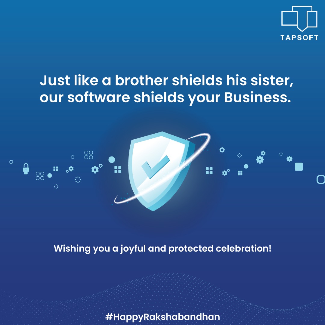 tapsofttech's tweet photo. Let's celebrate unbreakable connections. ✨

Like a brother shields his sister, our software safeguards your business. Tapsoft wishes you and your family a very Happy Rakshabandhan! 🌟
.
.
.
.
#tapsoft #Rakshabandhan #rakshabandhan2023 #rakhi2023 #rakhispecial https://t.co/bxTUKxE2jU