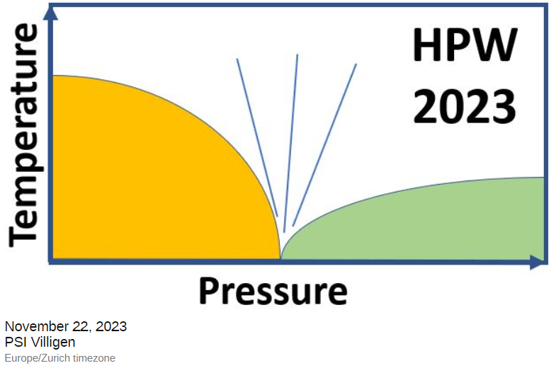 The talks have been scheduled for the high-pressure workshop at <a href="/psich_en/">PSI Paul Scherrer Institut</a> ! Looking forward to an exciting day!

Meanwhile, the abstract submission for posters is open for another 10 days - still some time to join!

indico.psi.ch/event/14248/ti…