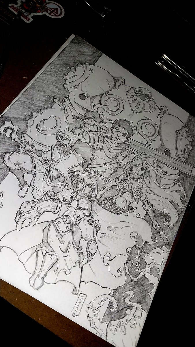 kazmstudios's tweet photo. #battlechasers #fanart done. @JoeMadx @ImageComics #art #artwork #artist #artistontwitter #twitterartist #drawing #draw #artontwitter #comicartist #comicart https://t.co/CqCEpGyo3B