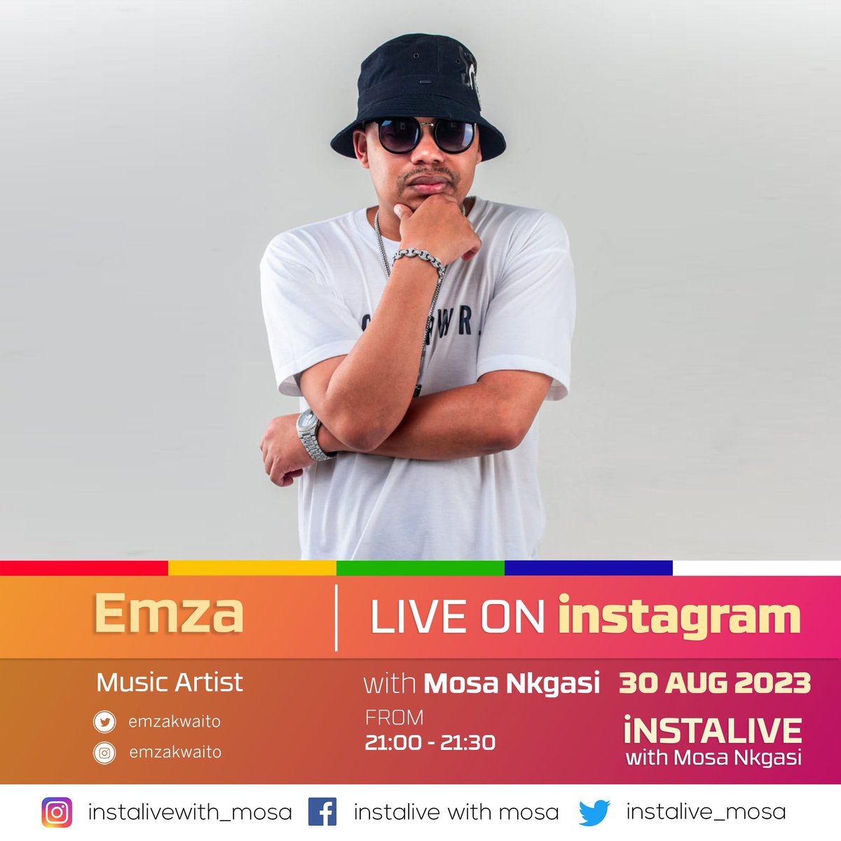 Hello, Mzansi 🇿🇦 Try not miss our LIVE interview with <a href="/emzakwaito/">@emzakwaito</a> tonight from 21:00 - 21:30 • All chats about the recent single #Noyana feat. <a href="/Lasoulmates_/">#BOOKOFMATES</a> &amp; <a href="/professorkalawa/">Professor  Langa</a> 

Tune in to learn more