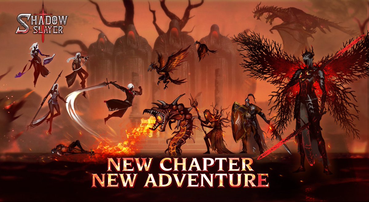 shadowslayer_hi's tweet photo. [1.2.15 PATCH NOTE] 
📷New Chapter, New Adventures: A barren land with monsters under the desert &amp; deserted holy places.  Especially the 2-headed Dragon Tyamat &amp; Holy Master Wighard will be the last 2 tough Bosses of these challenges.
---
update soon 📷
#ShadowSlayer  #NewChapter https://t.co/Tk0xBZcJuC