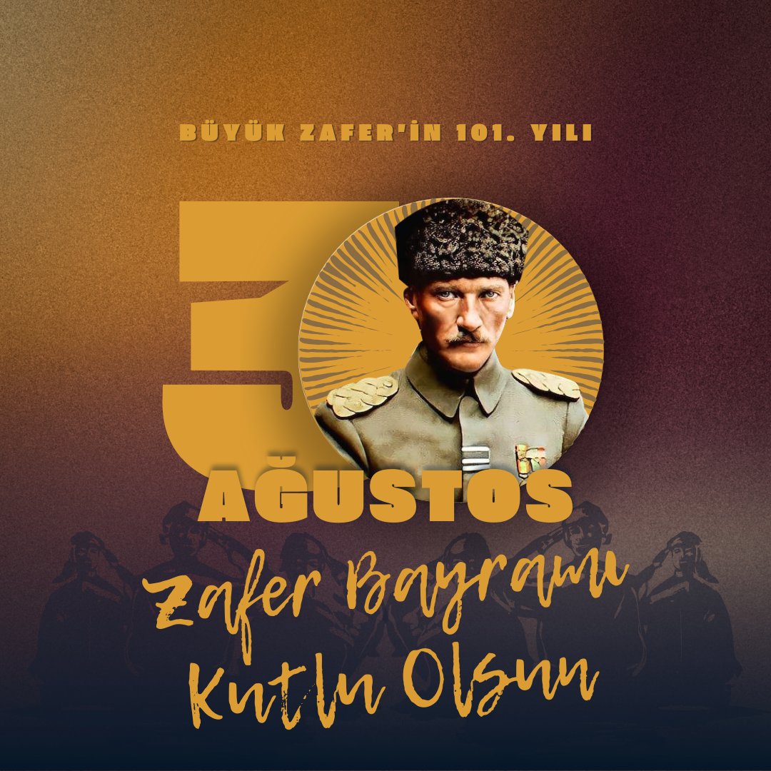 Başta Mustafa Kemal Atatürk ve silah arkadaşları olmak üzere tüm  Kahraman Şehit ve Gazilerimizi saygı, rahmet ve minnet ile anıyoruz.

#30ağustoszaferbayramı #zaferbayramı