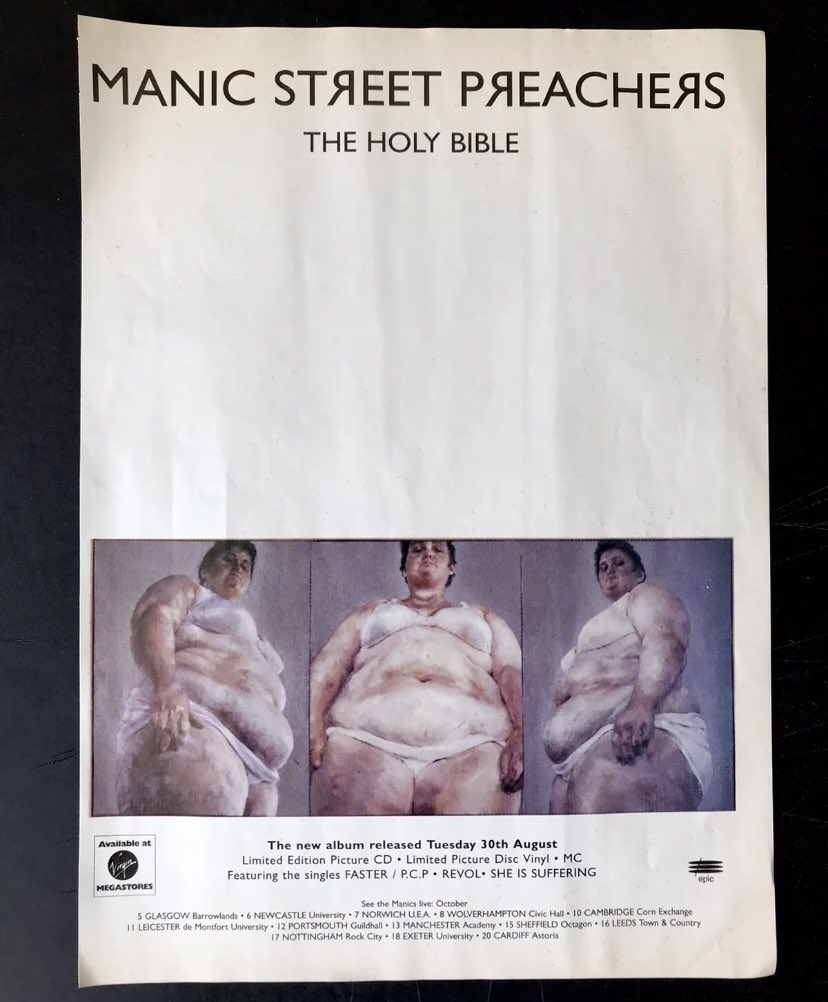 #TheHolyBible #OnThisDay #OnThisDate #RicheyEdwards #RicheyManic #RicheyJames #RicheyJamesEdwards #PainfullyBeautiful #JamesDeanBradfield #NickyWire #SeanMoore #Nineties #Wales #Welsh #Rock #Seminal #Album #Classic #Vintage #Masterpiece