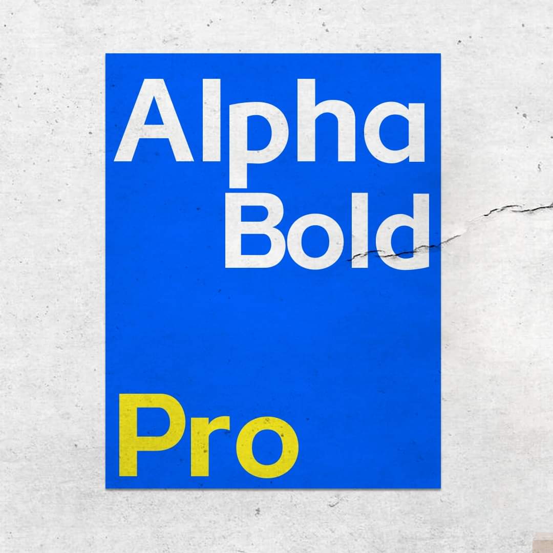 triboxdesignph's tweet photo. Alpha is an intuitive, clean and modern sans serif typeface crafted to depict change, the new normal, and unbridled opportunities. It has excellent legibility and is ideal for usage in displays, headlines, labels, and website design.

See more: https://t.co/E45TbFL8MI https://t.co/J2SusCBV2f