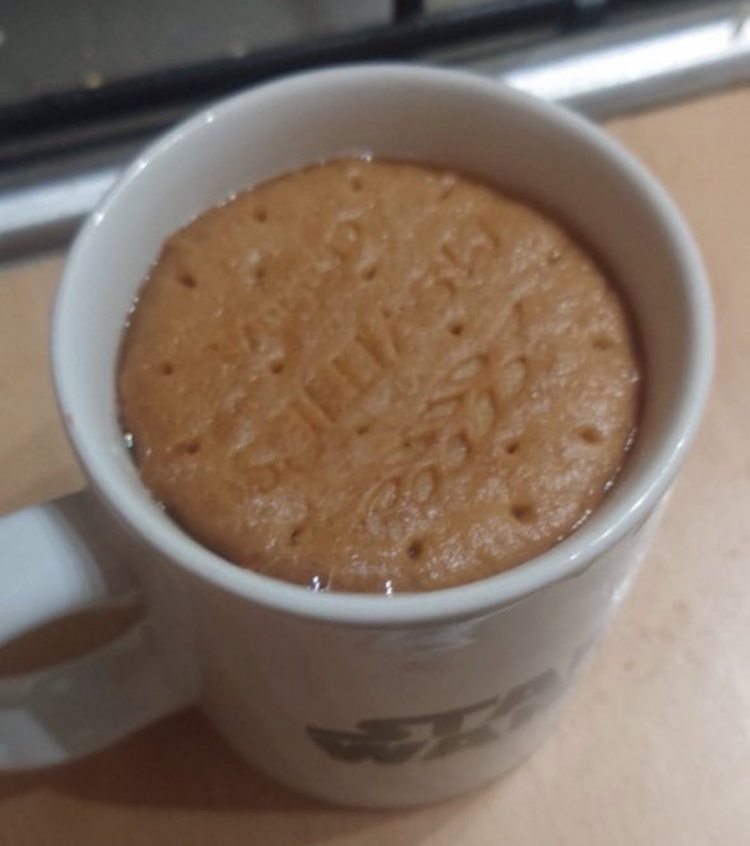 How would you tackle this situation? 🤷‍♀️

And by the way, why is this not a chocolate digestive?

#wednesdayvibes #humpdayhumor #teadunking