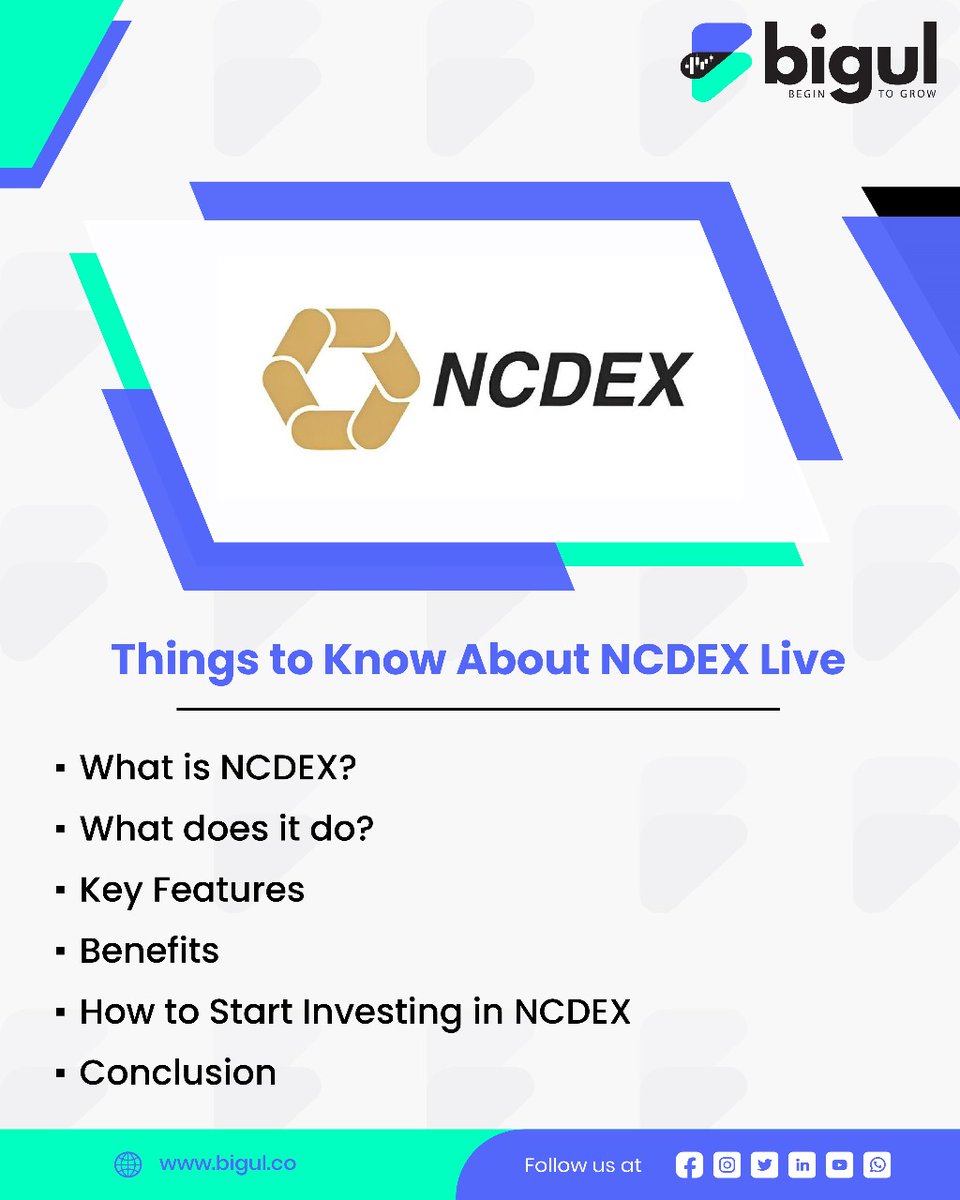 Bigul_trading's tweet image. If you are curious about NCDEX Live, here is a simple guide to get you started.📈
bit.ly/47Tl0iX

#NCDEXLive #AgriculturalMarketWatch #stockcashtips #tradingtips #freeintradaytips #ncdexlive #sharemarkettips #niftyfuturetips