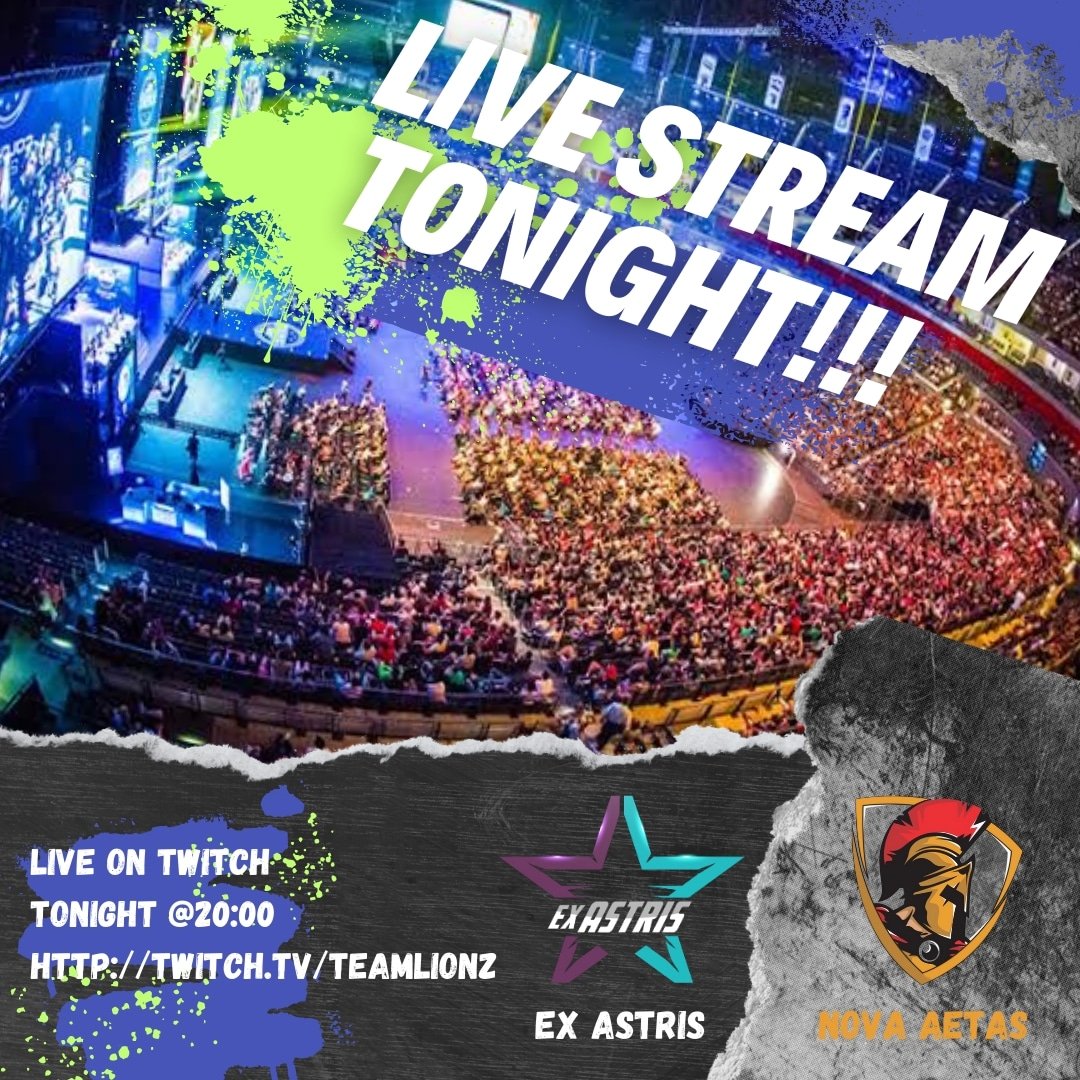 We are live again tonight for our next <a href="/ESEA/">ESEA League</a>  match vs Ex Astris. Time to bounce back after last nights loss!! 🎮

Live streamed on twitch:
twitch.tv/teamlionz