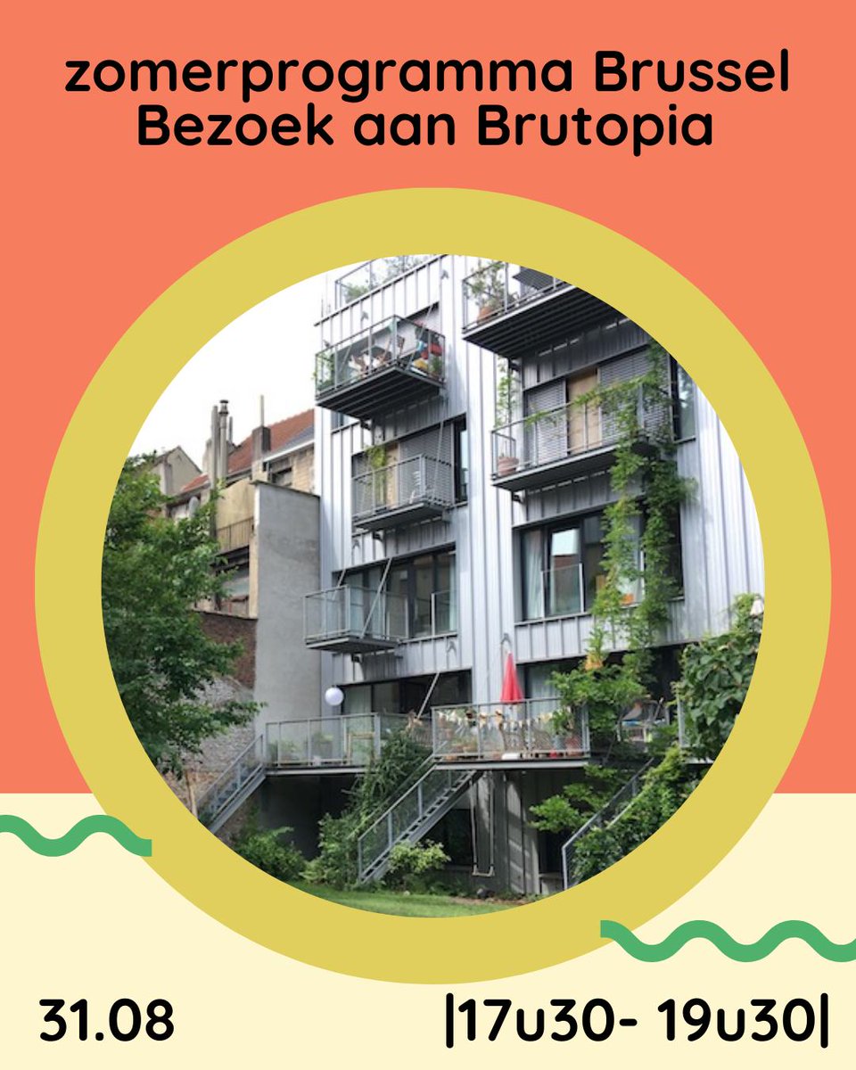 Ben jij benieuwd hoe het eraan toe gaat in een cohousing? Brutopia in Vorst is er zo eentje, en die kan je morgen bezoeken met ons zomerprogramma dat we organiseren met Samenhuizen vzw en Habitat et Participation ASBL

Schrijf je nog snel in! 
samenhuizen.be/nl/activiteite…