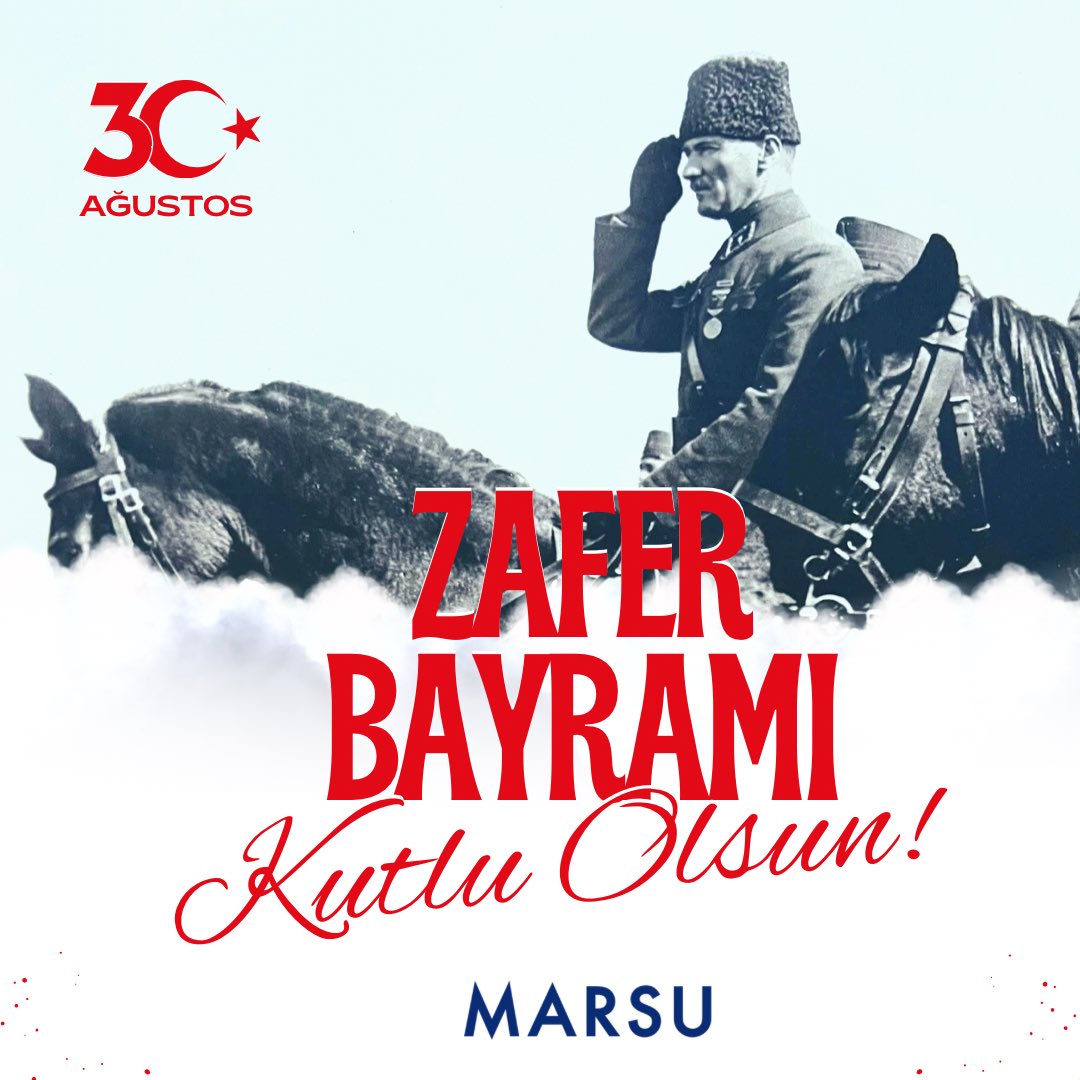 30 Ağustos Zafer Bayramımız kutlu olsun.