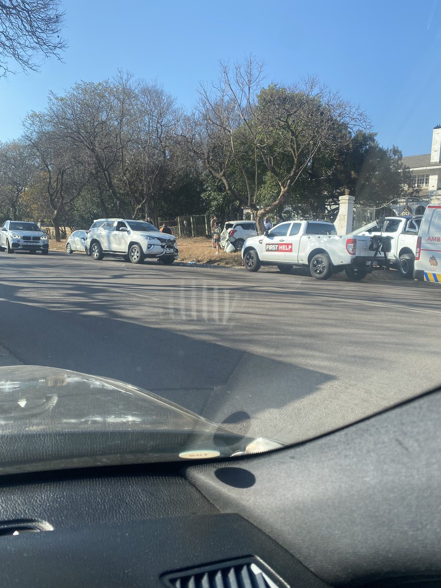 kigwana05's tweet photo. Accident on Justice Mohammed right after Brooklyn Road while heading to town. Slow traffic for those going to town @TrafficSA https://t.co/dTQ9K6dfY2