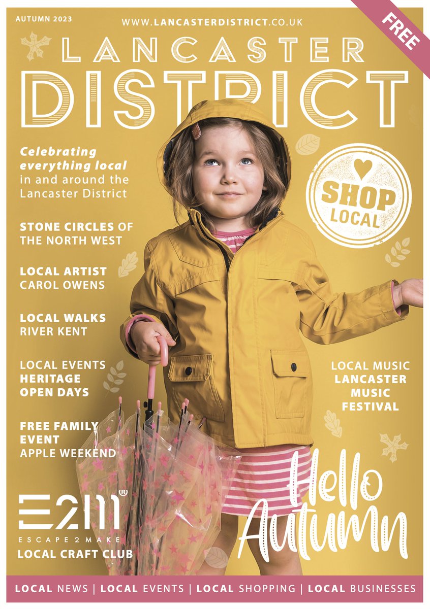 LDMagazine's tweet image. Autumn Edition out soon! #lancasterdistrict #shoplocal