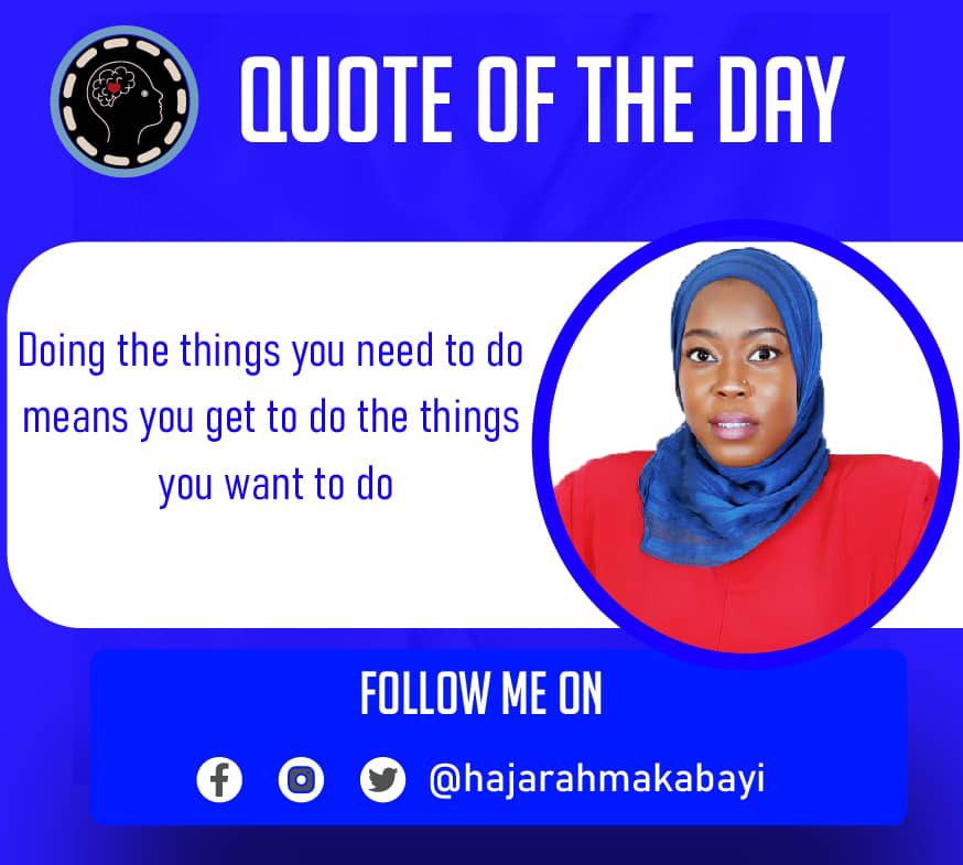 HajarahMakabayi's tweet photo. Take full responsibility of your life.
#Selfcare
#Selfwellness https://t.co/OZbO9rTwk3