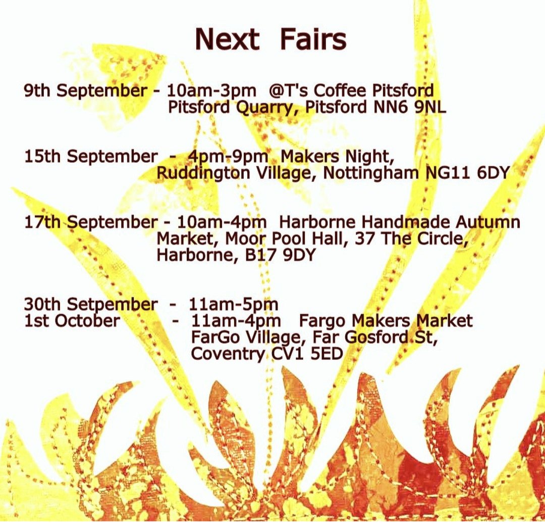 List of September fairs where I will be