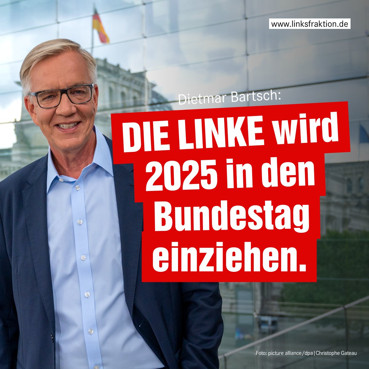 DietmarBartsch's tweet image. Ohne @dieLinke hätte es den Mindestlohn nicht gegeben. Die nun angekündigte Erhöhung um 41 Cent zum 1. Januar ist angesichts der Inflation aber blanker Hohn für Millionen Arbeitnehmer. Gerade angesichts der Politik der Ampel braucht es eine starke LINKE als soziale Opposition.…