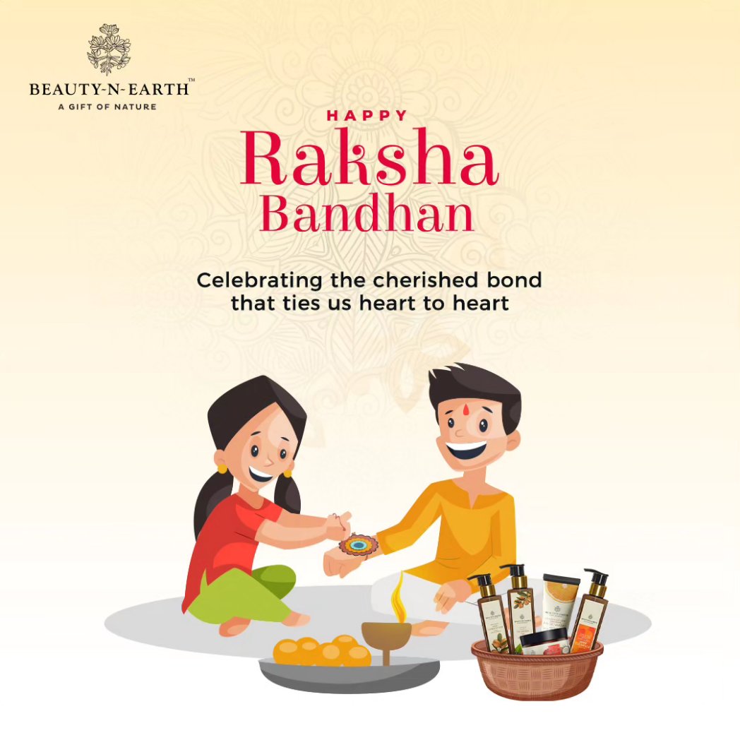 The thread of love that never fades. Happy Raksha Bandhan! ✨

#Rakhi #RakshaBandhan #Siblings #Rakhispecial #Rakhigift #gifthamper #hamper #skincare #skincarecombo #combos #BeautyNEarth #sale #festive
