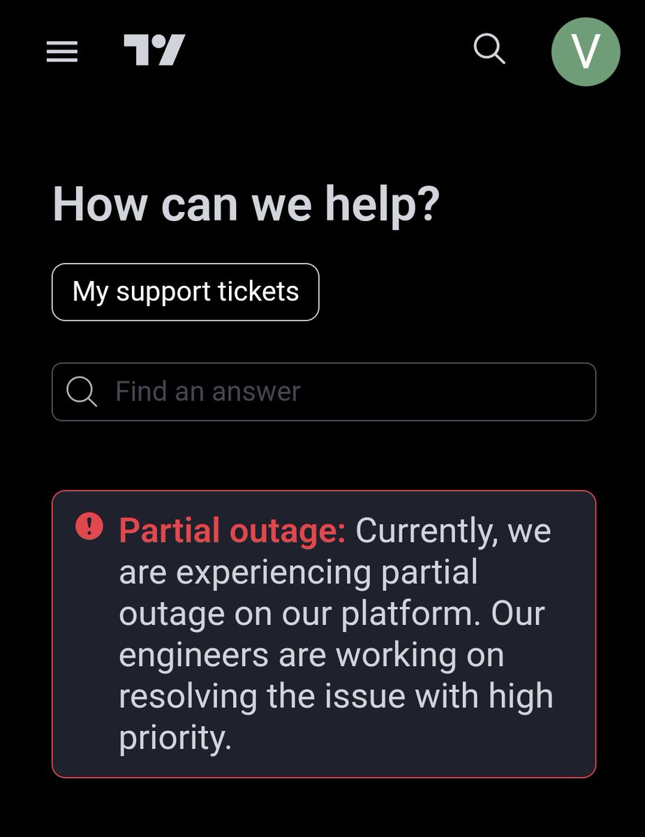 store_flooring's tweet photo. @tradingview Too much for service not working! https://t.co/4xxtBQwCSA