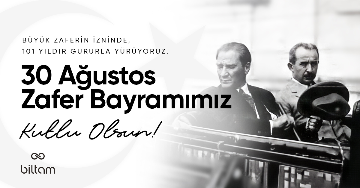biltamlife's tweet photo. Büyük zaferin izninde 101 yıldır yürümekten gurur duyuyoruz!
Türk ulusunun büyük zaferi 30 Ağustos Zafer Bayramını kutluyor, başta Mustafa Kemal Atatürk olmak üzere tüm kahramanlarımızı saygı, sevgi ve minnetle anıyoruz.

#Biltam #BiltamLife #30Ağustos #30ağustoszaferbayramı https://t.co/c72NvHvEki