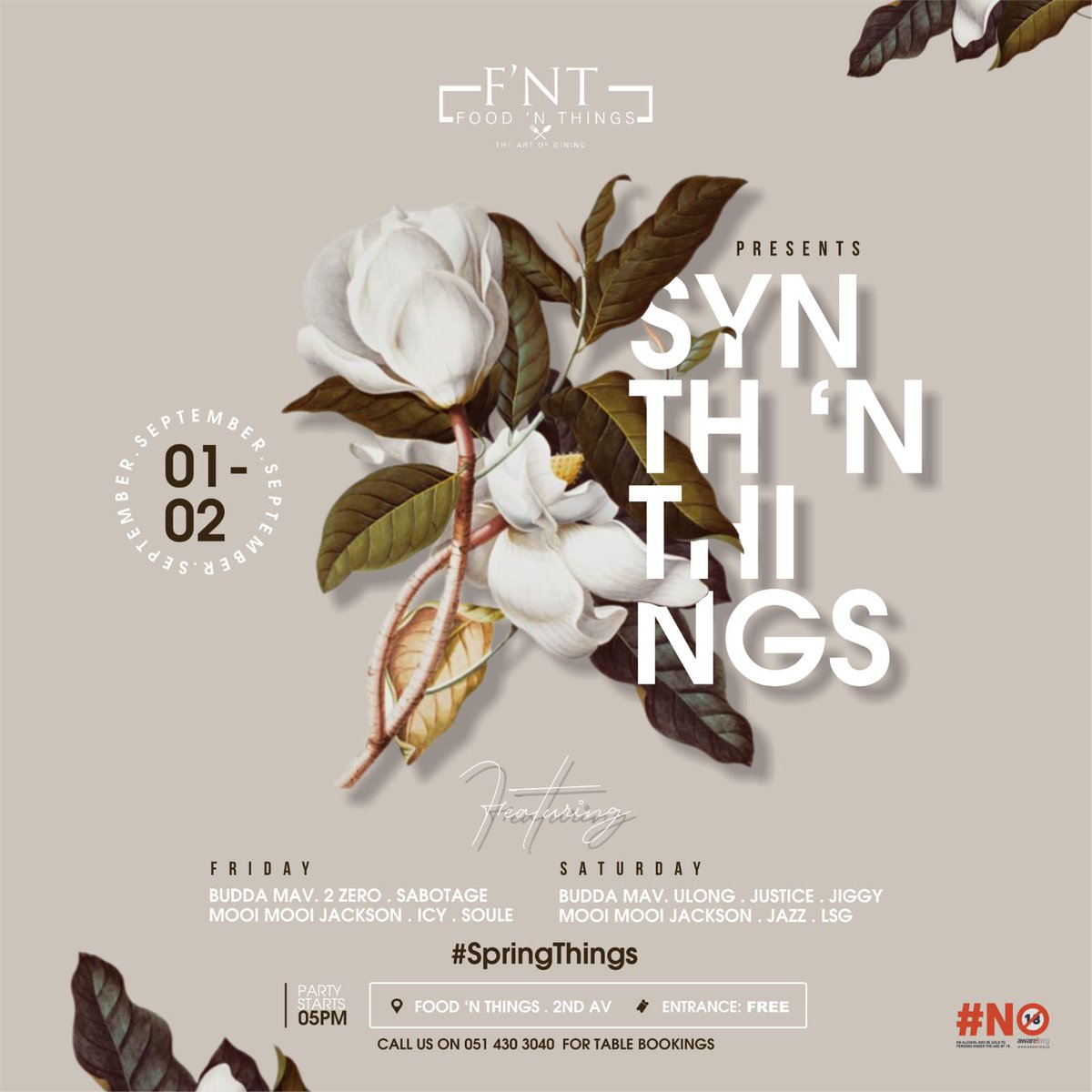 _KayMo's tweet image. It’s that time of the month…..Good Music!! Good Food!! Great Vibez!! #SpringThings at #FoodNThings