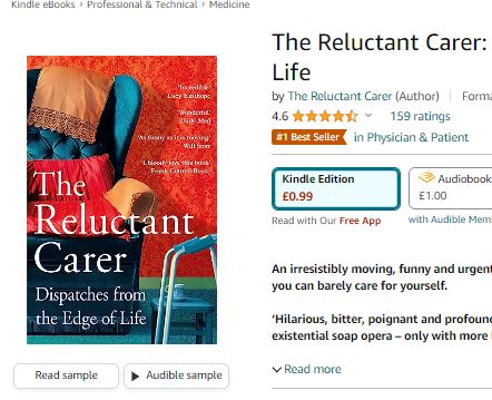 Attention digital skinflints, bargain hunters and the merely fortunate. My book is 99p on Kindle/ebook TODAY ONLY. Please RT if you've enjoyed it and feel others should revel in my written-in-blood misfortune for less than the price of a pencil 🙏 amazon.co.uk/Reluctant-Care…