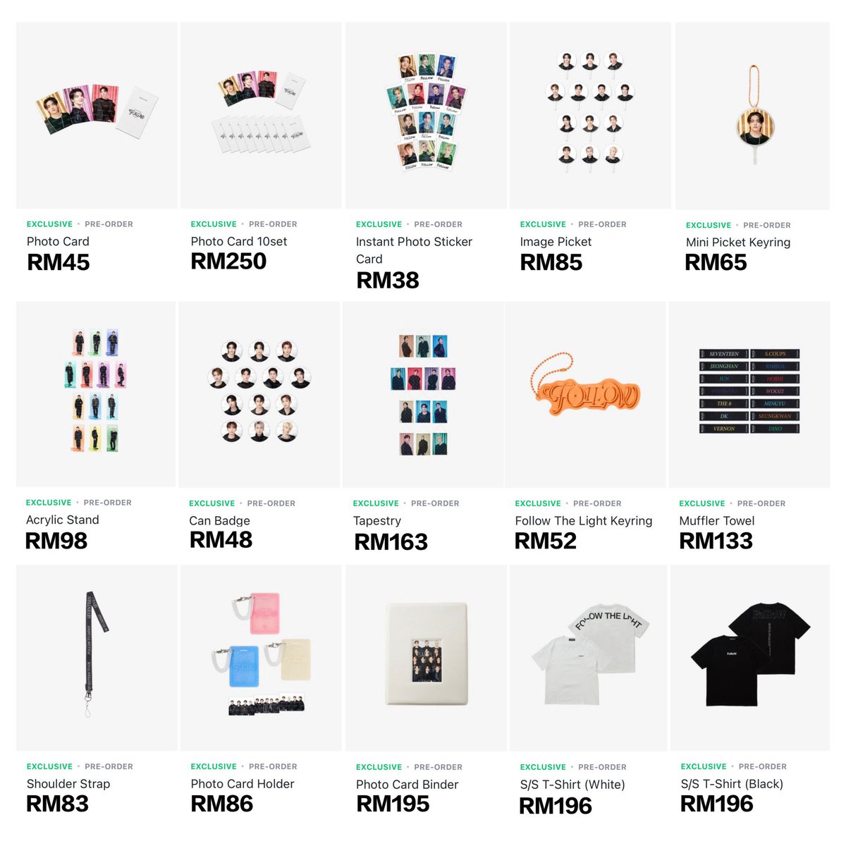 magicshopab's tweet photo. [HELP RETWEET] [MY GO]
(PRE-ORDER)

SEVENTEEN TOUR [FOLLOW] TO JAPAN OFFICIAL MERCH

💰 Below 50,000won, add RM15 for korea local shipping fee

Due: 14/9 (5PM) OR WSL

📦 WM RM9 // EM RM28
👀 No 2nd Pay

Order/Enquiry: DM / WHATSAPP (link in bio) https://t.co/6a2GSBFxuz