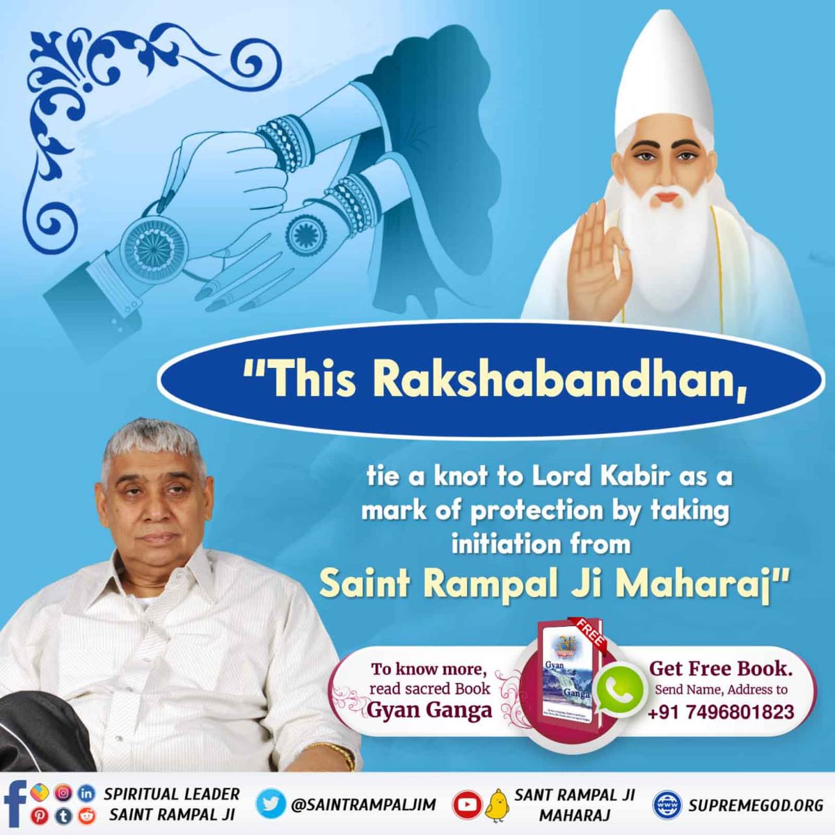 muskanR87646379's tweet photo. #RakshaBandhan

Savior of the Whole Universe
🤍.............👑  KABIRA  👑.................❤️

The Great
@SaintRampalJiM 🙏🏻🙇🏻

#रक्षाबंधन #viralvideo https://t.co/OntypGXn0Z