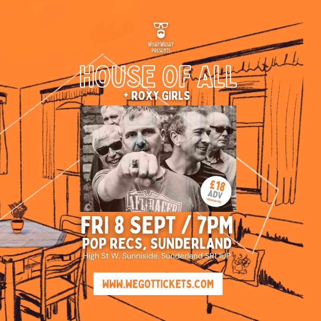 Alre, we're returning to the @poprecsltd stage in support of House of All, revered supergroup of ex-the fall members. We can't wait. This is an exciting one for me especially as it's our last show before the arrival of my little boy. We'll be a dad rock band soon, so come down.