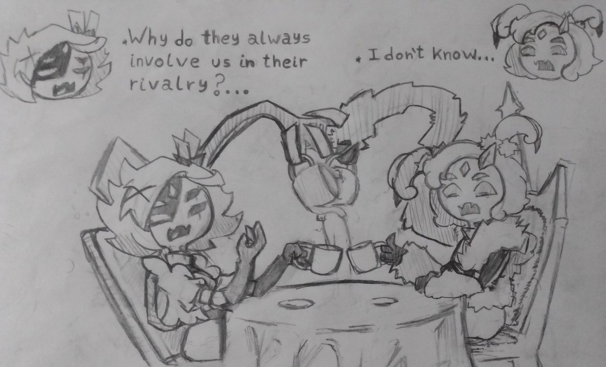 MC_TechRED's tweet photo. someone is not having fun
Stress has them both dead.
#undertale
#undertaleau
#beyond_r_write
#Under_frost
#muffet https://t.co/34sO3emRVm