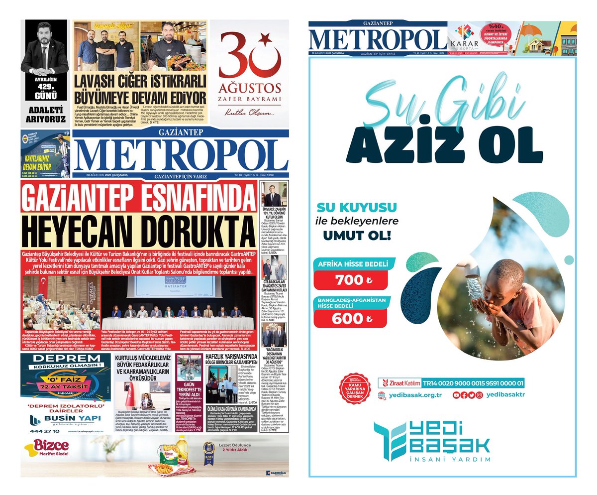 Metropol_Gazete's tweet photo. Metropol Gazetesi’nin 30 Ağustos 2023 tarihli haberlerini görmek için lütfen aşağıdaki web sitesi👇🏻 linkine tıklayın.
https://t.co/mxMXT155g9
@kemalcebervali @FatmaSahin @AdnanUnverdi @mehmetakinci27 @a_tiryakioglu @MTuncayYildirim @lavashciger @yedibasaktr @mustafabulutyb https://t.co/IAMyM4d4Wj