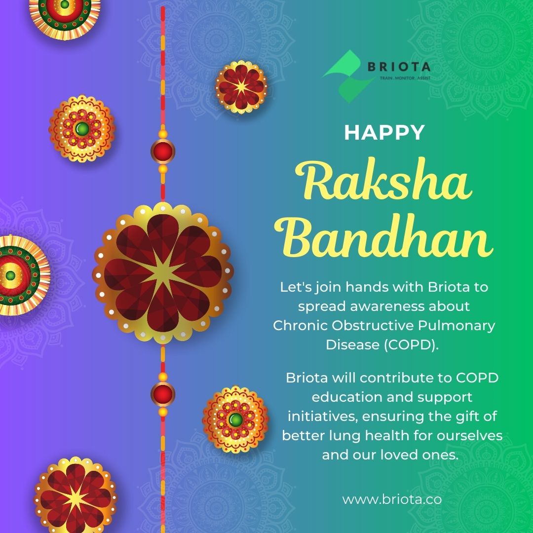 Redefining Raksha this year with Briota. Just like strong bonds, strong lungs matter. Let's raise awareness about COPD symptoms – early recognition, better health.

Share to support! briota.co

#RakshaBandhan #COPDAwareness #BriotaCares #COPD