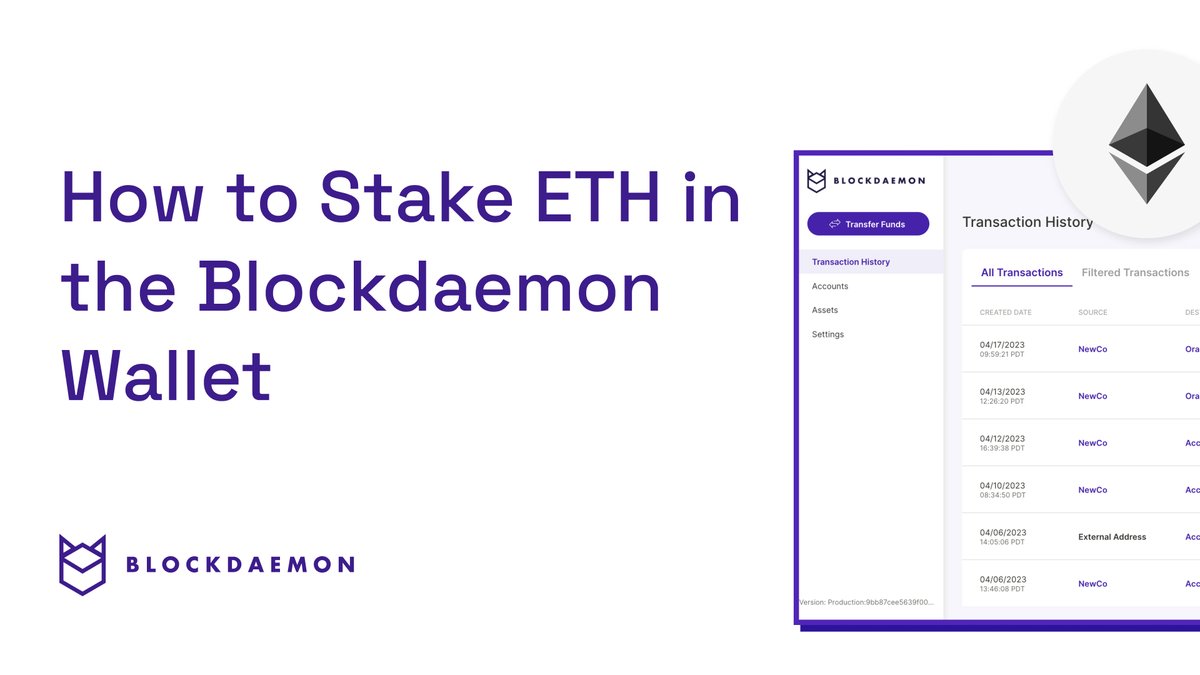 BlockdaemonHQ's tweet image. Dive into the world of Ethereum staking with Blockdaemon's comprehensive tutorial! 
Learn how to stake your ETH, monitor transactions, and maximize your digital assets' potential.  
youtube.com/watch?v=ZTQomF… #Ethereum #Staking #Blockdaemon