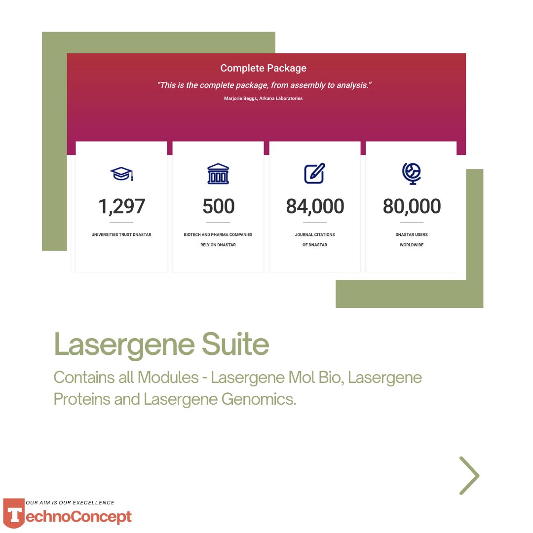 TechnoConcept's tweet photo. Lasergene Software for DNA Seq Analysis. Contact us at sales@technoconcept.co.in https://t.co/8qCYUtJL3x
