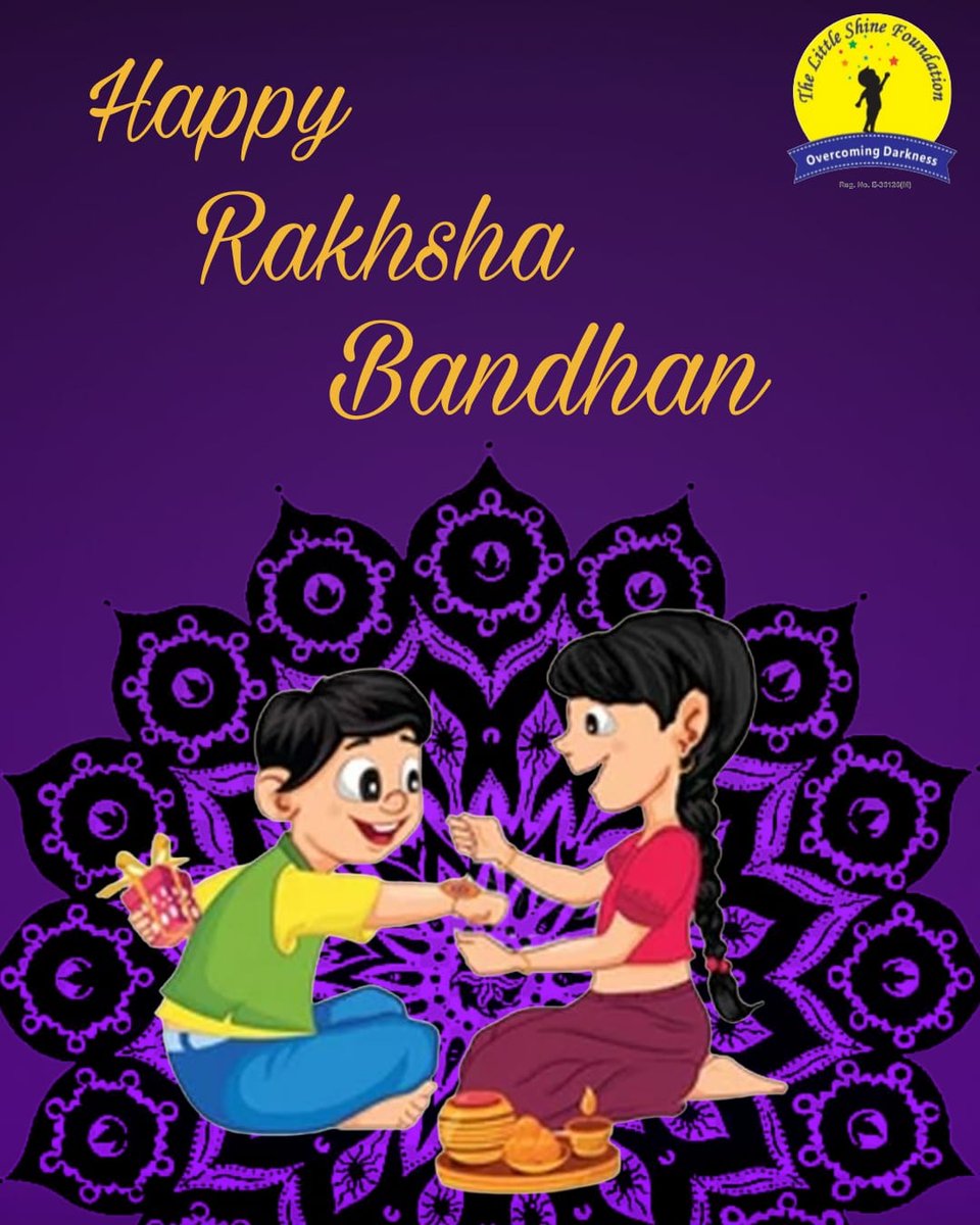 TLS_FOUNDATION's tweet photo. Team THE LITTLE SHINE FOUNDATION wishes Happy Rakshabandhan to everyone. 
#rakshabandhan #sisterbrotherlove #bhaibehenkapyaar  #bhaibehen #rakshabandhanspecial #indianfestival  #traditional #viral #instapost #meta #love https://t.co/yKA3oR3i9a