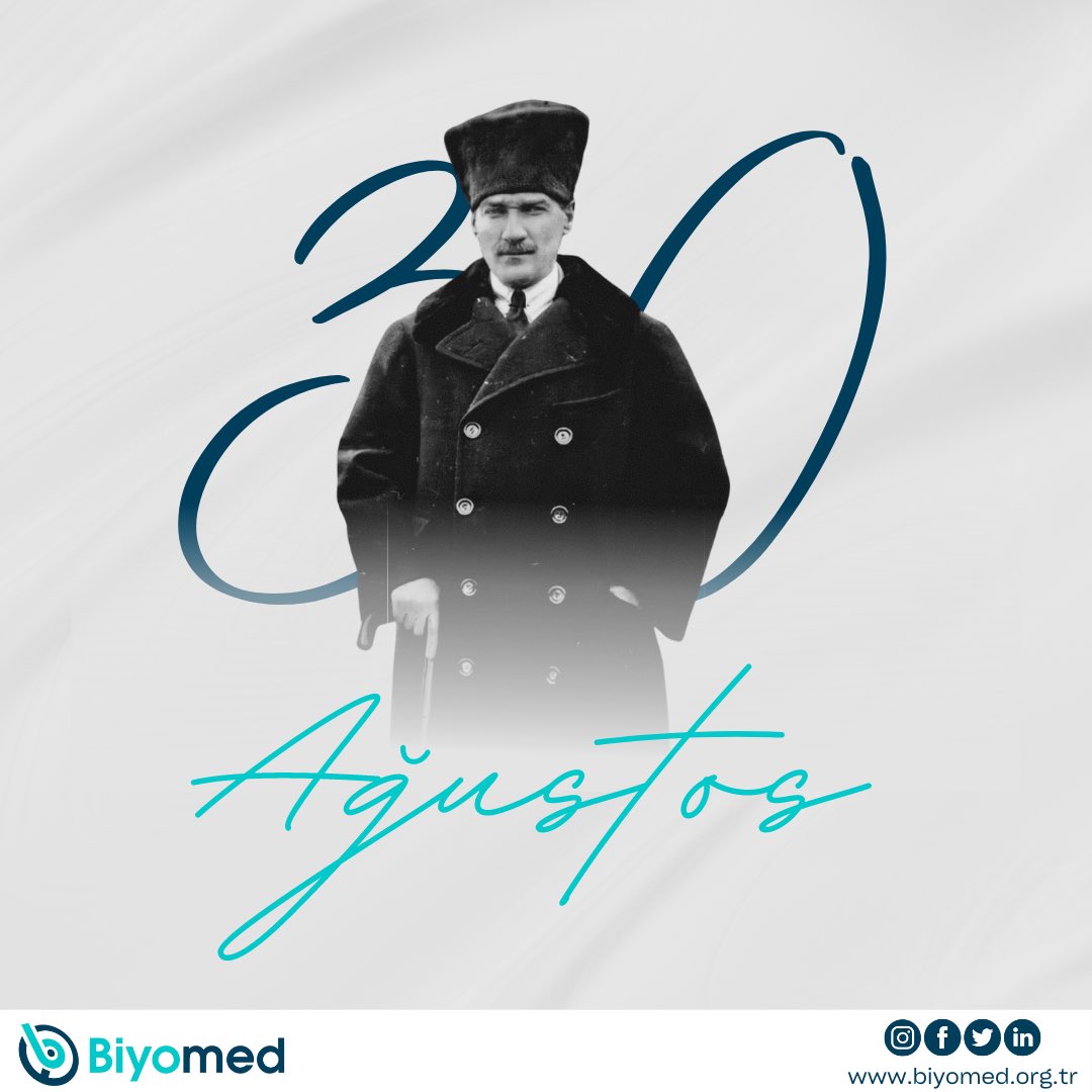 30 Ağustos Zafer Bayramımız Kutlu Olsun! 

Başta Gazi Mustafa Kemal Atatürk olmak üzere tüm silah arkadaşlarını saygıyla anıyoruz. 🇹🇷