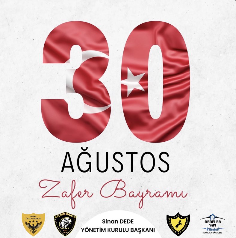 30 Ağustos Zafer Bayramı Kutlu Olsun.

#30ağustoszaferbayramı