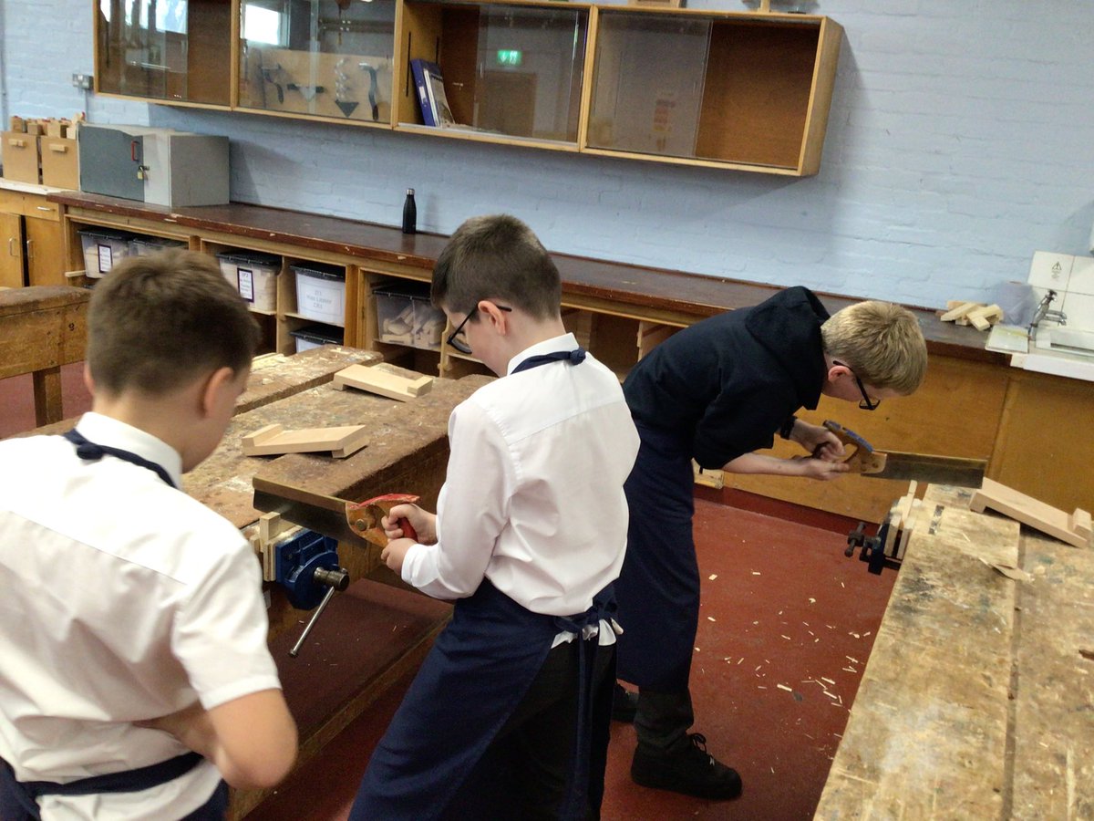HolyroodTech's tweet photo. Great start from 1.21 yesterday in the workshop. Building skills and confidence with common hand tools https://t.co/c7PvyK55JY