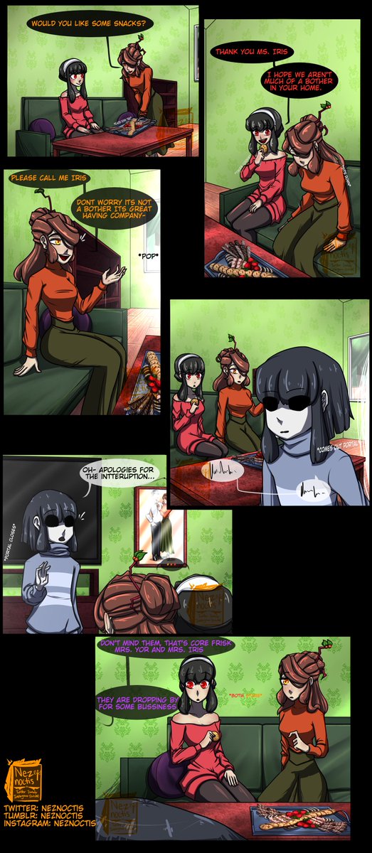 neznoctis's tweet image. Yor Forger and Iris having a convo before they had their first encounter with Core!Frisk

Commissioned by @lagooboy 
Thank you for that! UwU)
Iris Owned by Lagooboy

#artph #SpyxFam #yorforger #art #UT #undertaleAU #CommissionedArt