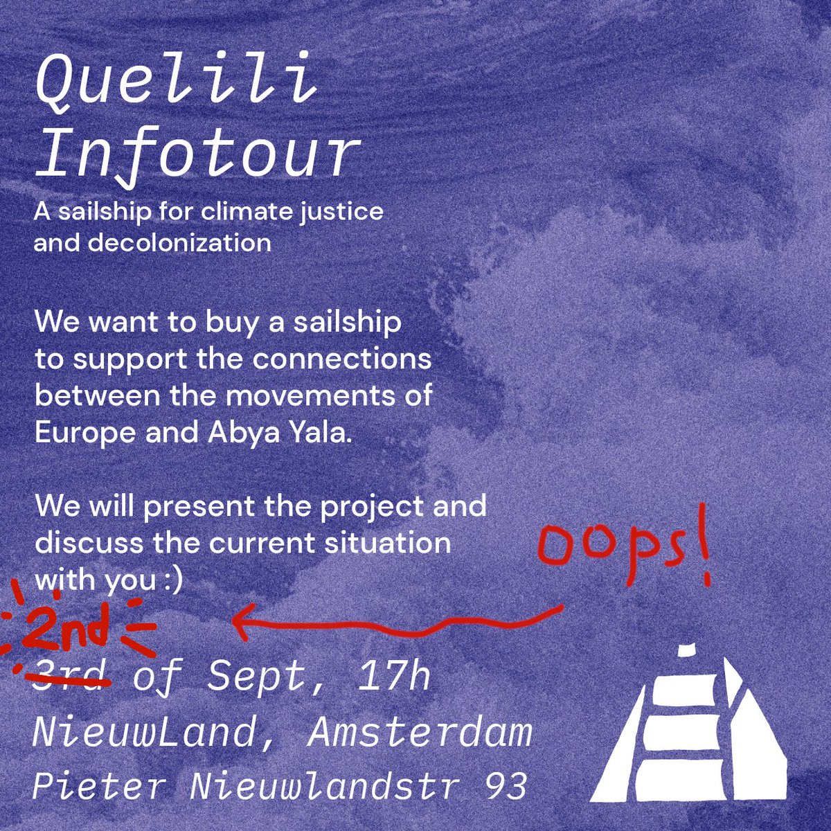 This Saturday at 5pm.
Nice t-shirts as well.
last post on this platform