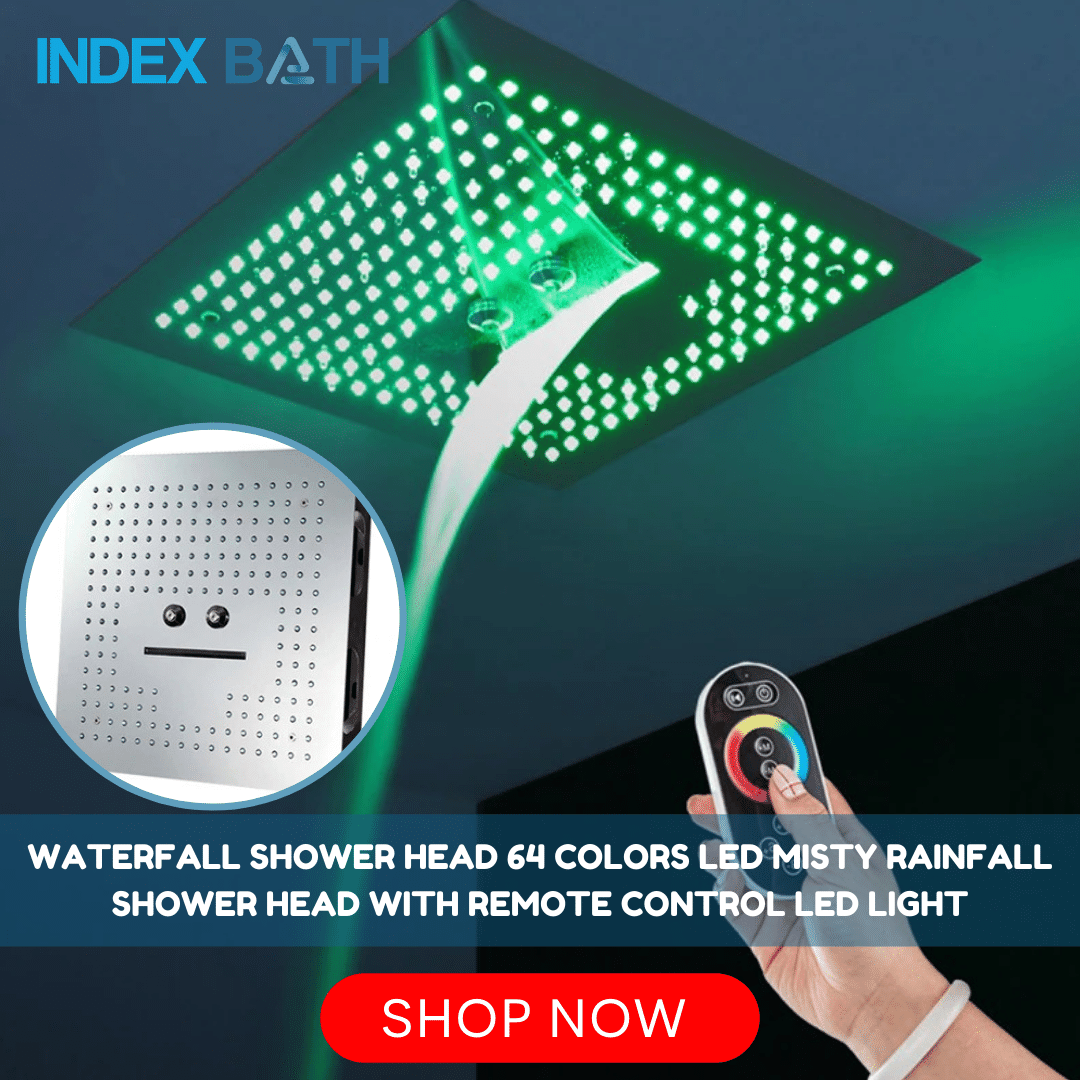 BathIndex's tweet image. Shower goals: unlocked! 🚿 Experience the future with our Waterfall Shower Head – 64 colors, misty rain, and remote-controlled LED fun.

Visit us @Bathindex

#WaterfallShowerHead #LEDShowerExperience #ShowerUpgrade #ShowerMagic #BathroomBliss #MistyRainfall #LEDLight #indexbath