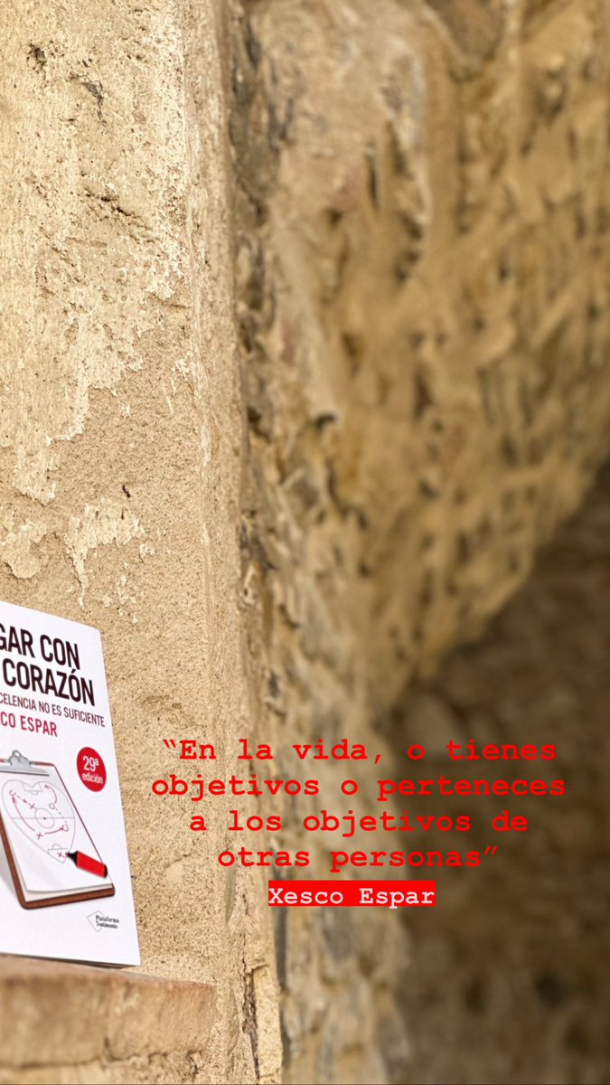 Hay quien no se molesta en plantearse objetivos, pensando que así cultiva su capacidad de adaptarse a lo que toca, su  flexibilidad.

#xescoespar #entrenador #autor #bestseller #jugarconelcorazon #motivacion

Pic <a href="/SardaLidia/">Lidia Sarda Alsina</a>
