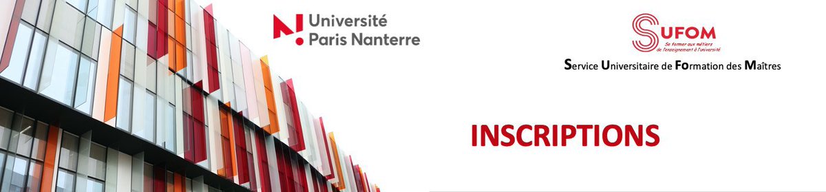 📢 #inscriptions en #masterMEEF à l’#universiteparisnanterre 

Une nouvelle campagne de candidature ouvrira du 28 août au 4 septembre 2023 sur #Ecandidat : ecandidat.parisnanterre.fr

<a href="/UParisNanterre/">Université Paris Nanterre</a> <a href="/SuioUPNanterre/">SUIO Université Paris Nanterre</a>  <a href="/InspeVersailles/">INSPÉ de l'académie de Versailles</a>