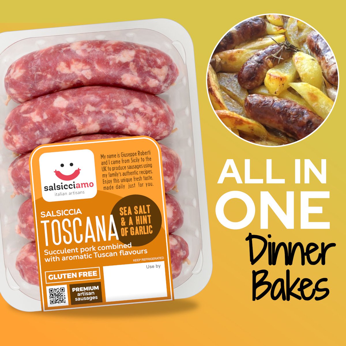 This sausage and roast potato bake (salsiccia e patate al forno) is an Italian comfort food classic!
Add onions and peppers and mix with olive oil to keep moist while cooking. This dish could also be enjoyed with salad and crusty Italian bread.
.
.
.
#salsicciamo #dinnerideas